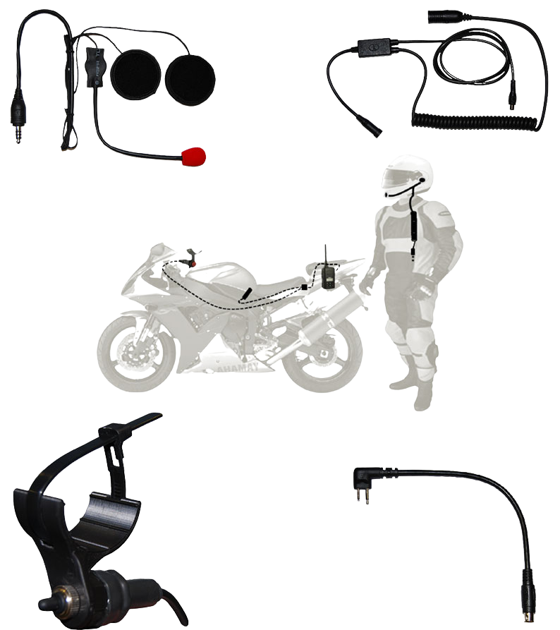 Motorcycle 2-Way Radio Kit