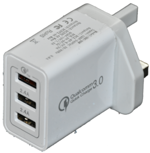 3 Port USB Mains Charger